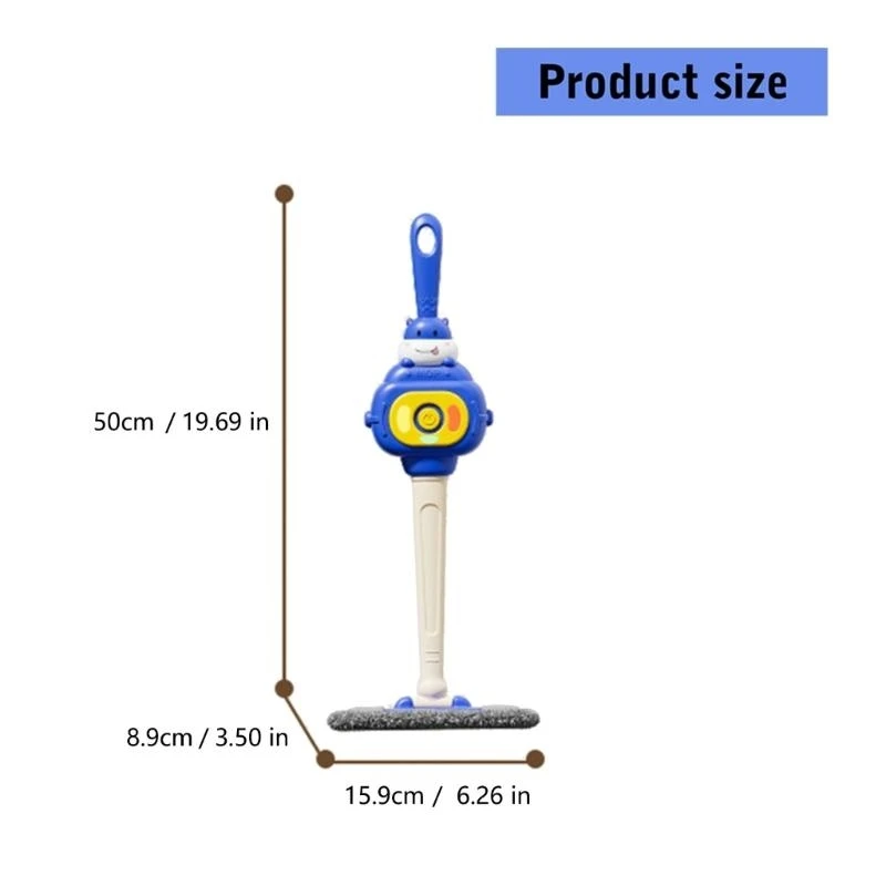 أداة تنظيف تظاهرية للأطفال الصغار لعبة فرشاة تحت عنوان Riverhorse للأطفال بعمر 3 سنوات + أصباغ ساطعة في مرحلة الطفولة المبكرة #6