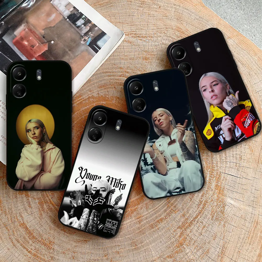 Singer Young Miko Rapper Phone Case For Redmi 13C 12C 12 10 10C 9 9C 9A 9T 8 8A 7 7A K60 K50 K40 K30 Gaming Pro Plus Ultra Cover