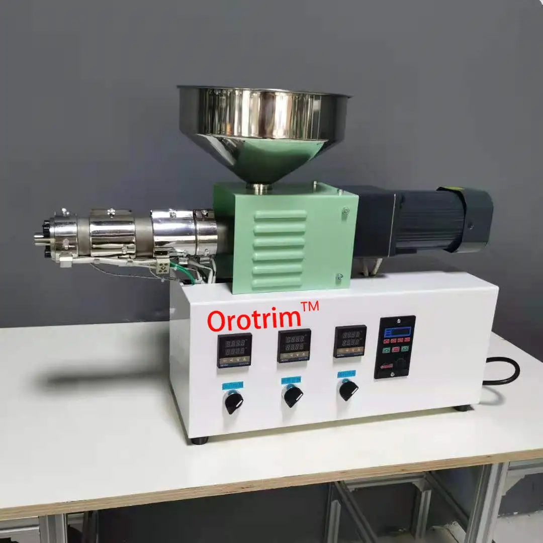 SJ25 Micro Brushed Pipe Profile Extruder Experimental Grade Small Desktop Extruder 3D Printing Silk Extruder