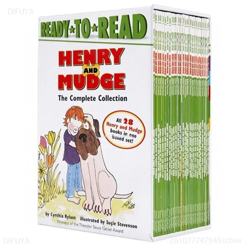 

28 Volume Ready To Read Henryand Mudge English Child Book Learning and Education Picture Books for Ages 3To 6