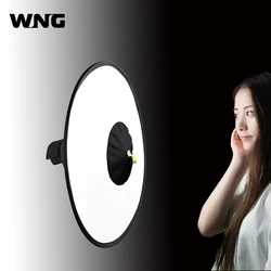 44cm Portable Collapsible Round Flash Softbox Beauty Dish Flash Speedlite Diffuser for Camera Flash Macro Shooting