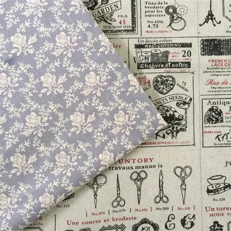 1 pz/40x50cm fiore stampato tessuto da cucito cotone Patchwork Quilting panno foglio fai da te materiale cucito per accessori fatti a mano