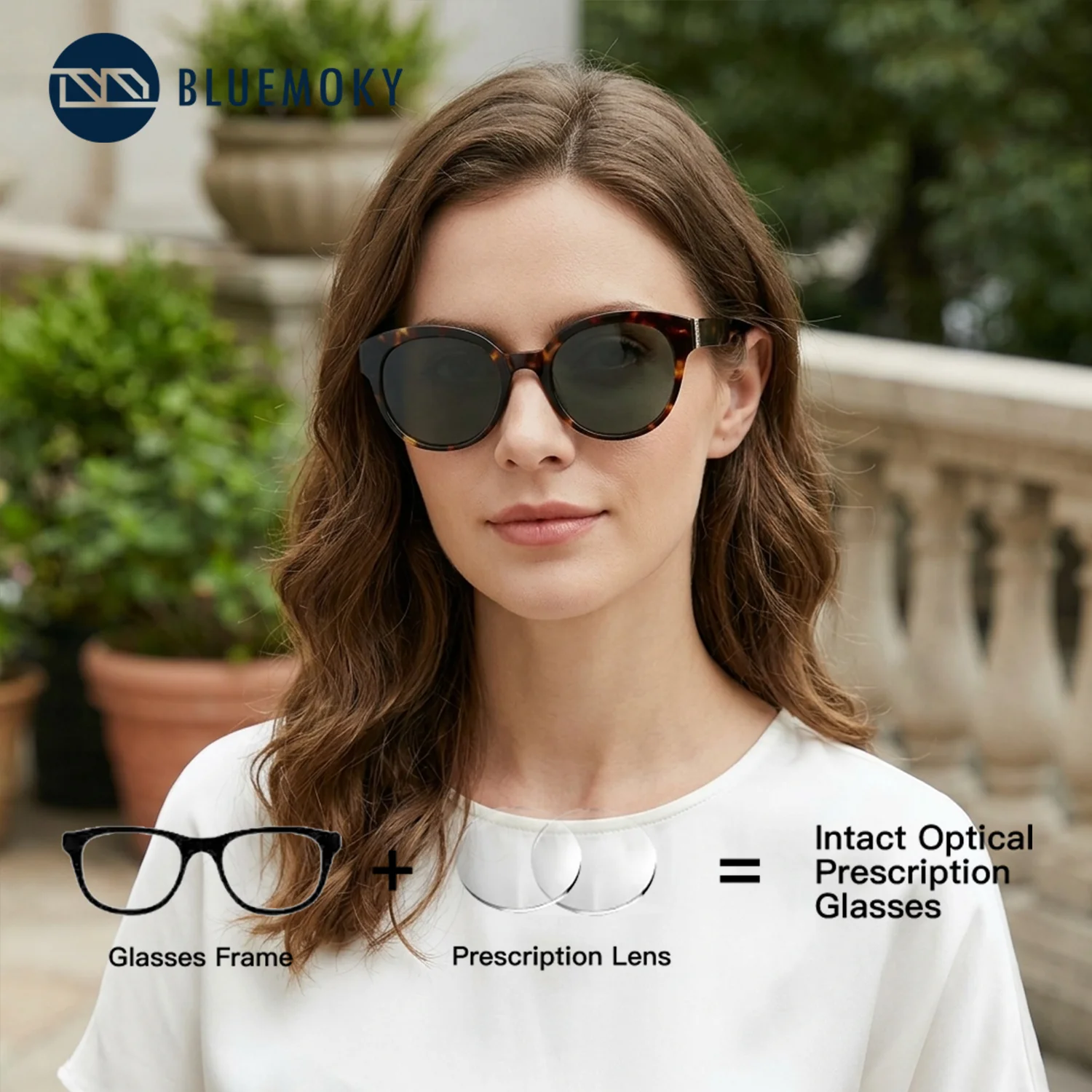 

BLUEMOKY Women Butterfly Acetate Prescription Sunglasses Polarized UV400 Sunscreen Goggles Optical Presbyopic Myopia Sun Glasses