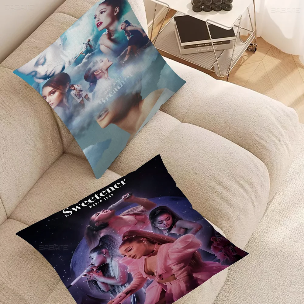 

A-Ariana Hot Singer Grande Personalized Pillow Cover Kids Bedroom Wild Party Decor Pillowcase Kid Birthday Shower Gift