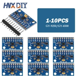 1-10 Uds GY-9250 SPI/IIC MPU 9250 6500 MPU-9250 GY-6500 actitud de 9 ejes + giroscopio + acelerador + módulo Sensor magnetómetro