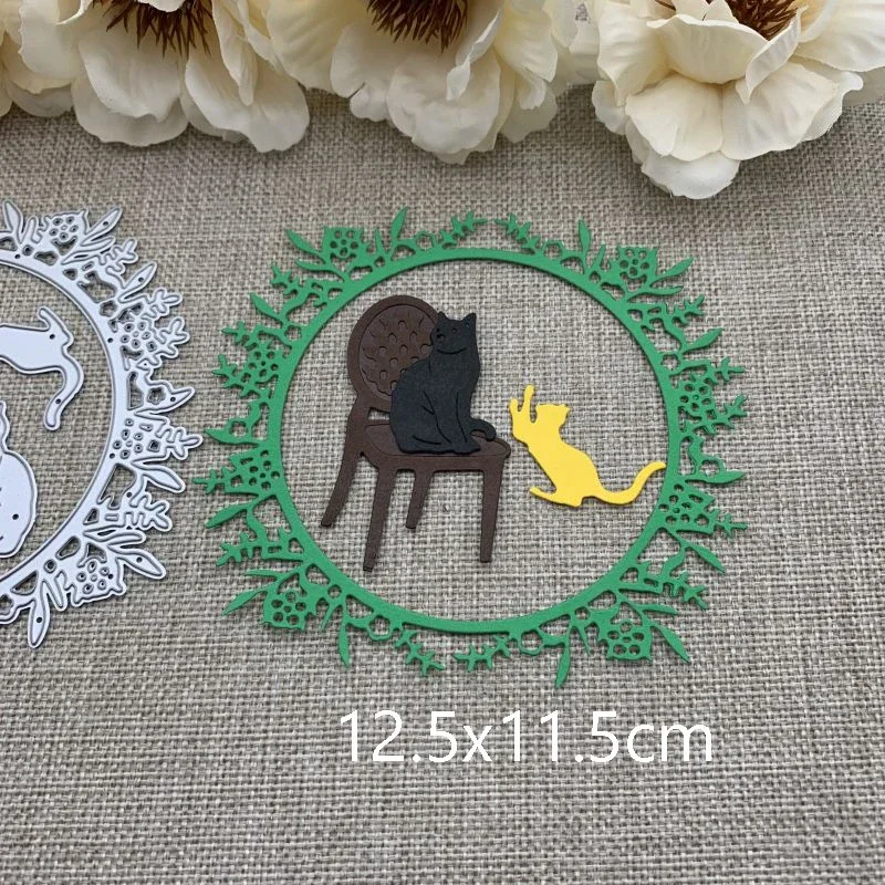 الحيوان الأسرة المعادن قطع يموت الإستنسل DIY بها بنفسك سكرابوكينغ الزخرفية النقش الحرفية يموت قطع قالب القالب #5
