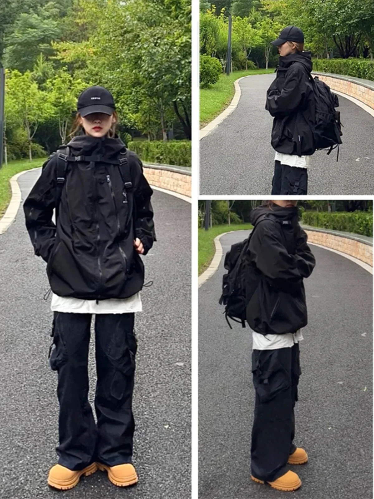 

Vintage American Sle Men's Jaet Outdoor Traveling Climbing Sun Protection Windproof Casual Loose Fit Zipper Closure