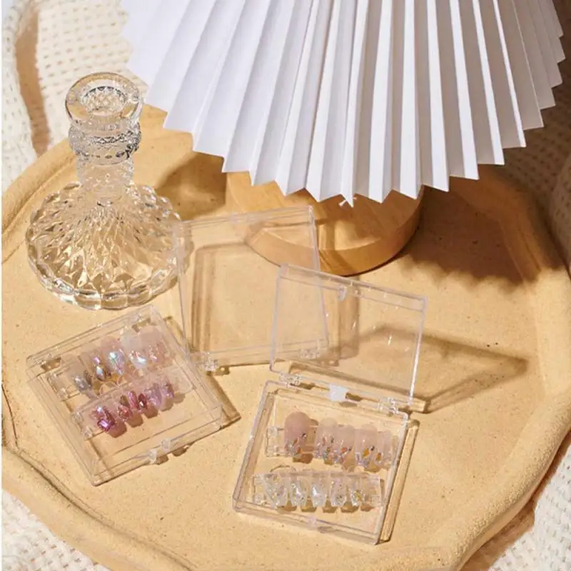 Convenient Nail Storage Box Dust-proof Transparent Nail Accessories Nail Art Popular Nail Polish Storage Manicure Trending