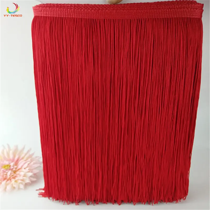 10 yard/lot 50CM Long Polyester Fringe Trim African Tassel Ribbon Lace Accessory Sew Latin Dress Garment Curtain DIY Accessories