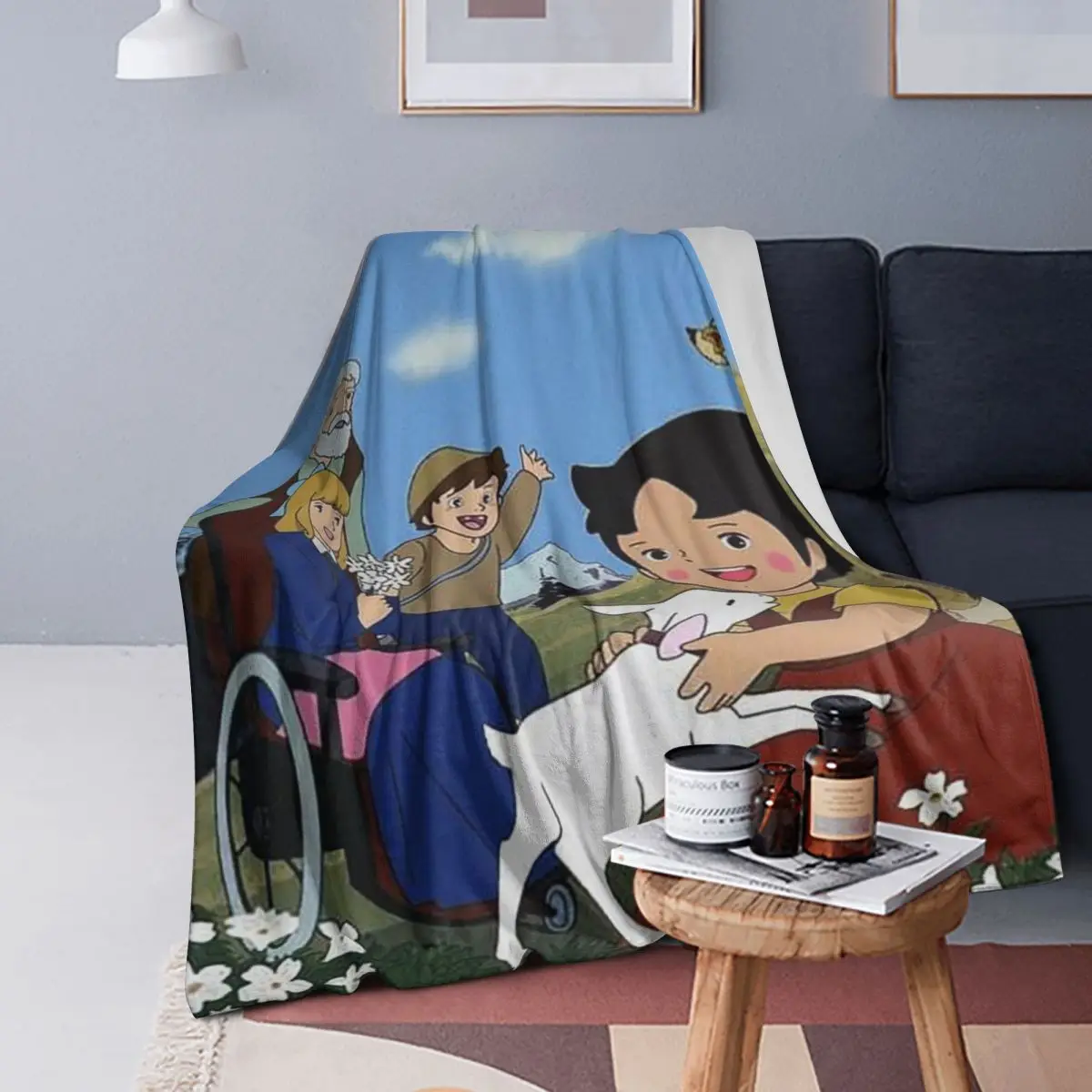 

Одеяло Heidi Girl Of The Alps в стиле аниме, мягкое теплое фланелевое одеяло, постельное белье для кровати, гостиной, пикника, путешествий, дома, дивана