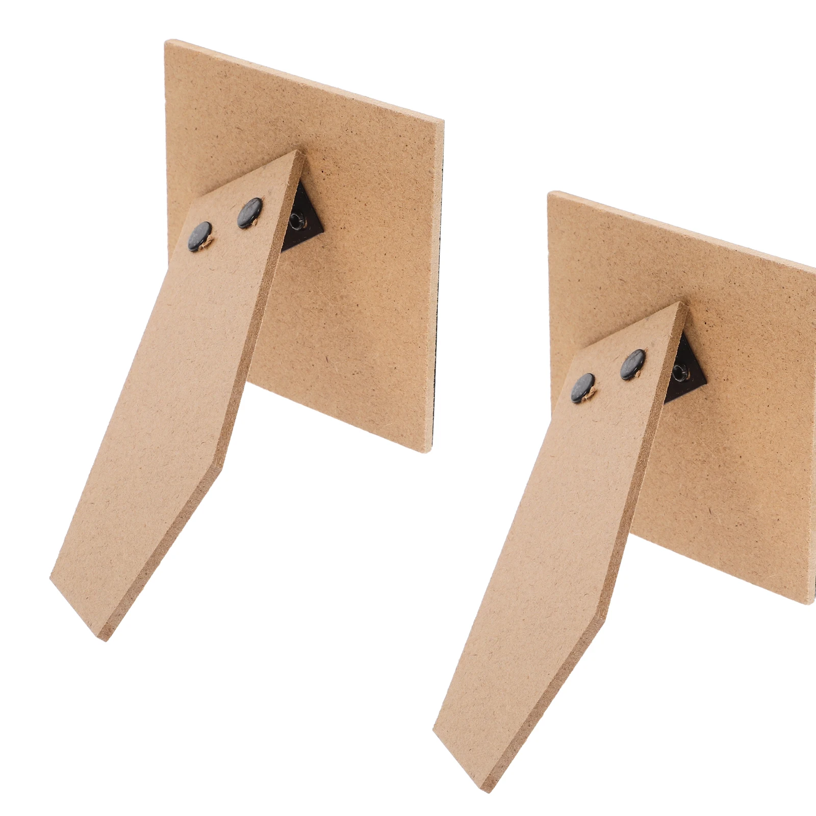 2 قطعة لوحة دعم الصورة ذاتية اللصق بني فاتح إطار خشبي قابل للطي دعم للوحات القماشية إطار صور ذاتي الصنع منضدية