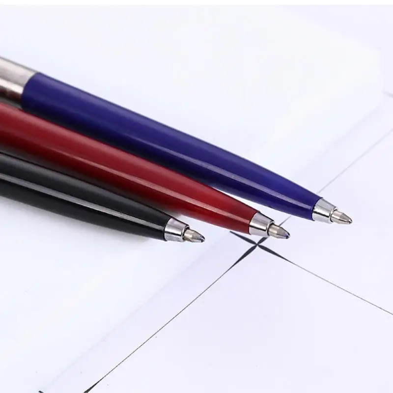 قلم حبر جاف معدني نمط الصحافة طلاب الأعمال هدية أقلام التلقائي قلم الكرات الدوّارة قلم حبر مكتب الكرة نقطة القلم مع الملء