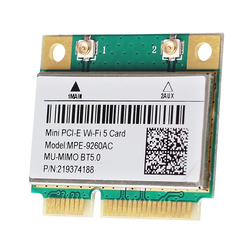 Mini pcie Wifi Adapter for 9260 9260HMW 2.4G/5GHz Bluetooth 5.0 802.11AC Wireless Network Card Better than 7260hmw