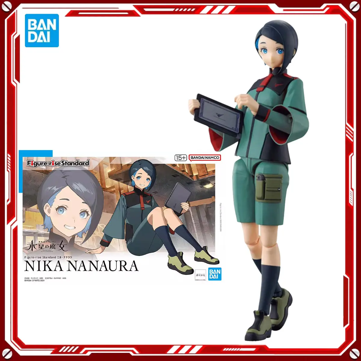 

Bandai Genuine Gundam Crystal Witch Anime Model KitsNika Nanaura Toys Frs Action Figure Assembly Model Gift Christmas Present