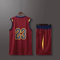 NEW 24 25 Men's sports suit American Cavaliers Fans Basketball Jerseys Men and kids game team uniform training Vest and shorts