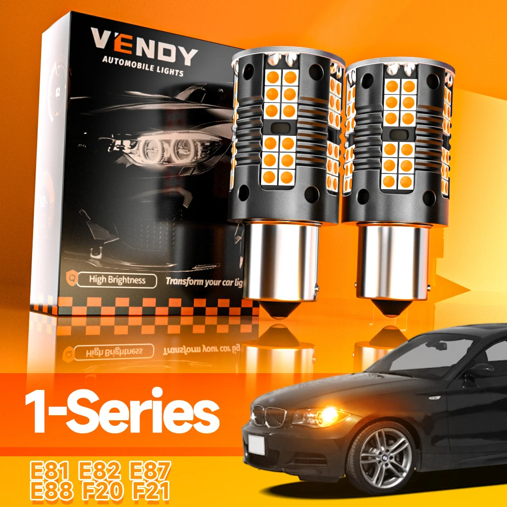 2pcs For BMW 1-Series E81 E87 E88 E82 F20 F21 2003-2014 LED Turn Signal Light Turning Lamp 2006 2007 2010 2011 2012 Accessories
