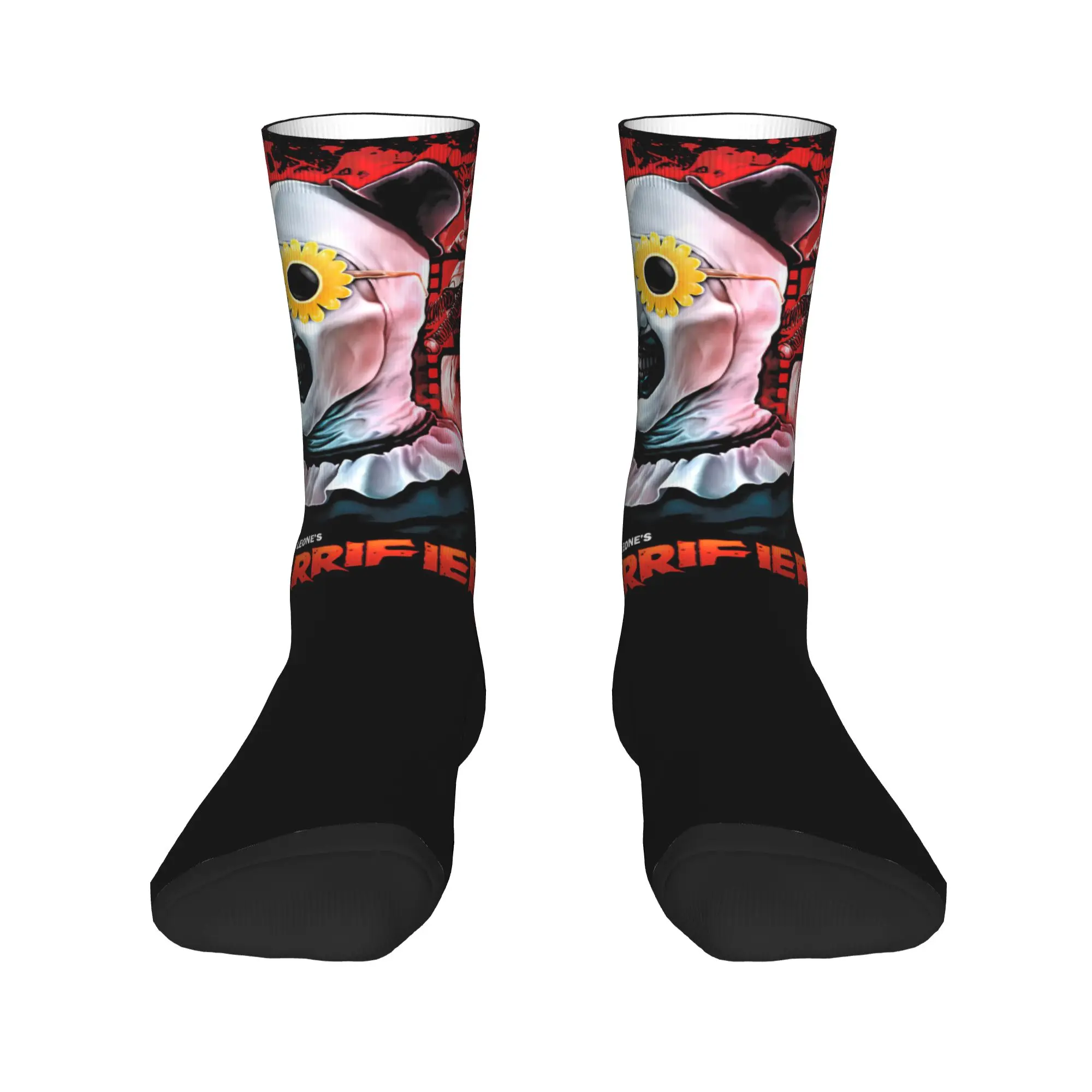Terrifier  Socks Autumn Horror Movie Stockings Funny Women Men Comfortable Socks Custom Cycling Anti Skid Socks