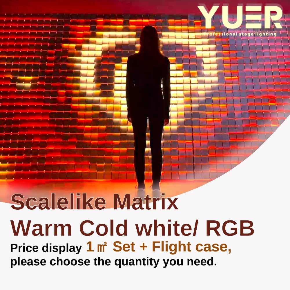 Scalelike Matrix RGB/White COB cold DMX512 Controller 4CH for Lighting Art DIY Shopping Center Exhibitions with Flight case YUER