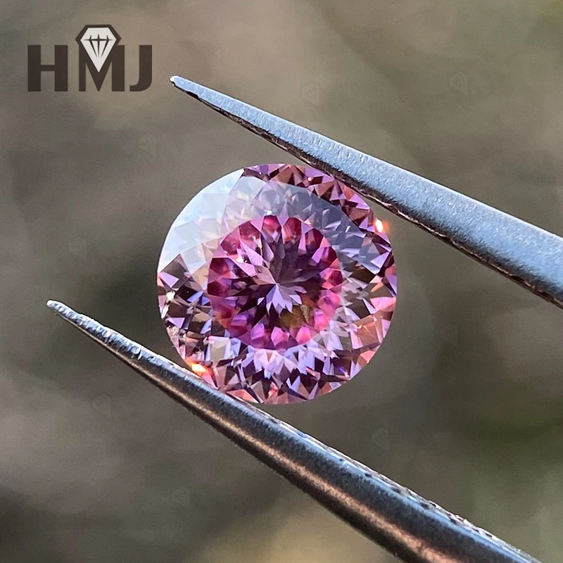 Moissanit-Diamant, mehrfarbig, rund, 100 Facetten, mit GRA-Zertifikat, DIY-Ring, Halskette, Ohrringe für die Schmuckherstellung, Großhandel – Detail 12