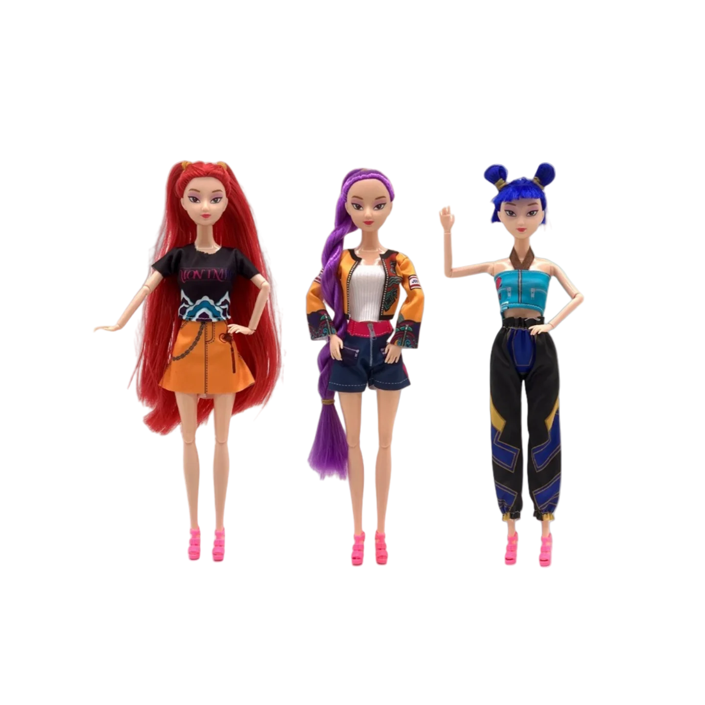 

30cm K-Pop Demon Hunters Anime Kpop Girl Group Cartoon Rumi Zoey Mira Action Figures Vinyl Figurines Model Dolls Girls Xmas Gift