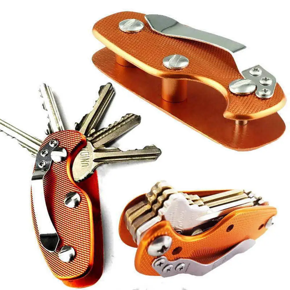 Luxury Car Key Aluminium Key Holder Clip Keys folder keyring housing Pocket Tools Keys Organizer Pouch Case Bag key bag Key Clip