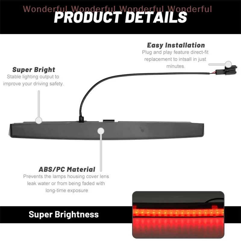1K6945097F For VW Golf Mk5 GTI R32 2005 2006 2007 2008 2009 For VW  Mk4 2003-2008 Car Brake Stop Lamp 1K8945087E view 5
