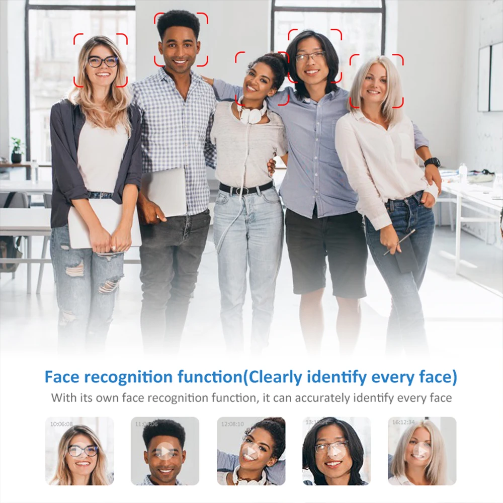 المنتجات الأمنية 32 قناة H.265 NVR POE CCTV IP كاميرات أطقم نظام مراقبة الفيديو #4