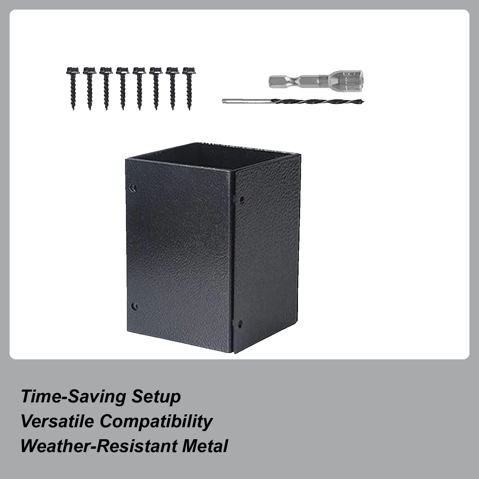 

Post Brackets Heavy Duty Adjustable Holder Feet Stainless Steel Heavy Duty Fence Post Base With Screws For Deck Railing Mailbox