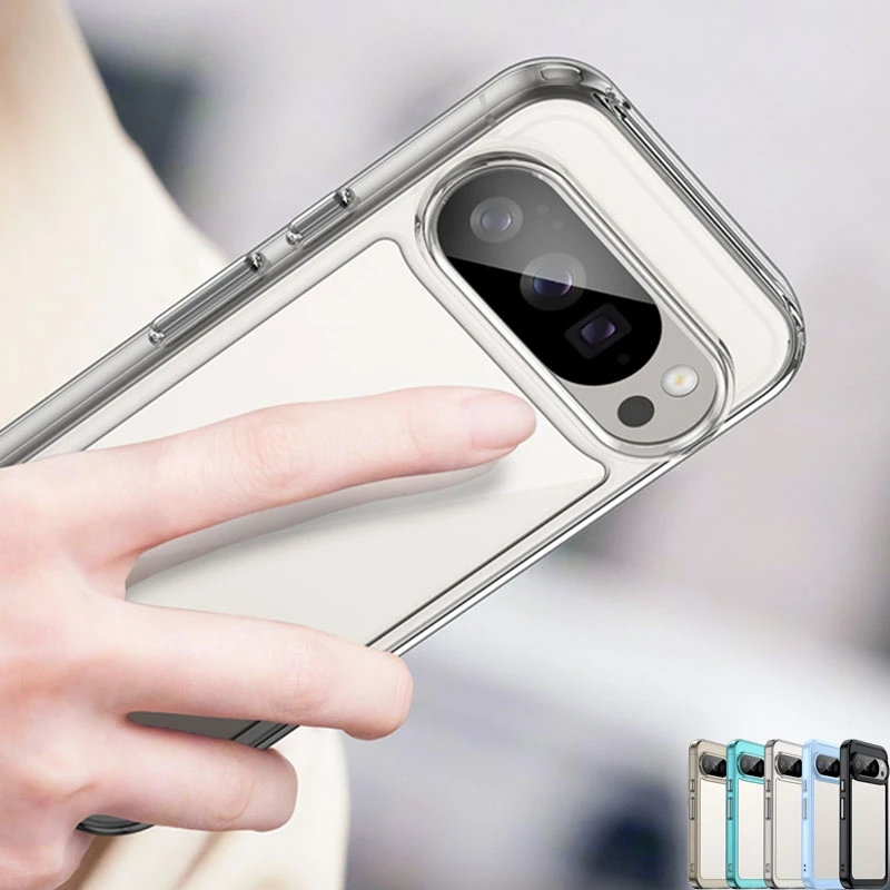 حافظة لهاتف جوجل بيكسل 10 برو حافظة فاخرة من السيليكون الشفاف بكسل 10 برو غطاء ممتص للصدمات من البولي يوريثان غطاء حماية بكسل 10 برو XL #3