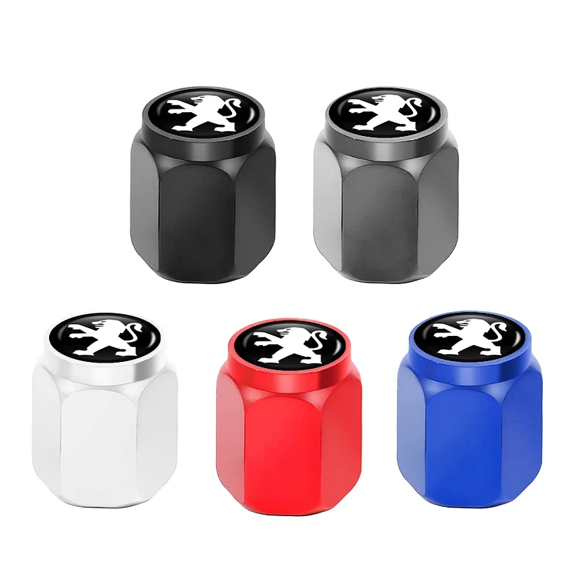 Bouchons de Valve de pneu de roue de voiture, 4 pièces, couvercles de tige de jante de pneu universels pour Peugeot Expert Rifter 206 307 308 3008 207 208 407 508 2008