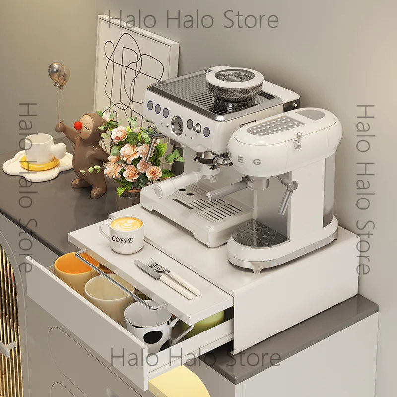 desktop-coffee-machine-rack-dust-coffee-utensils-storage-box-drawer-snack-storage-cabinet-placement-table