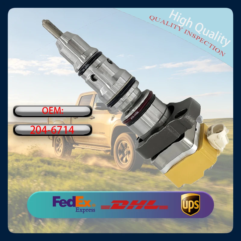 Diesel Fuel Injector 204-6714 10R1262 203-3771 HEUI Injector Assy for 3126B 3126E Engine Spare Parts