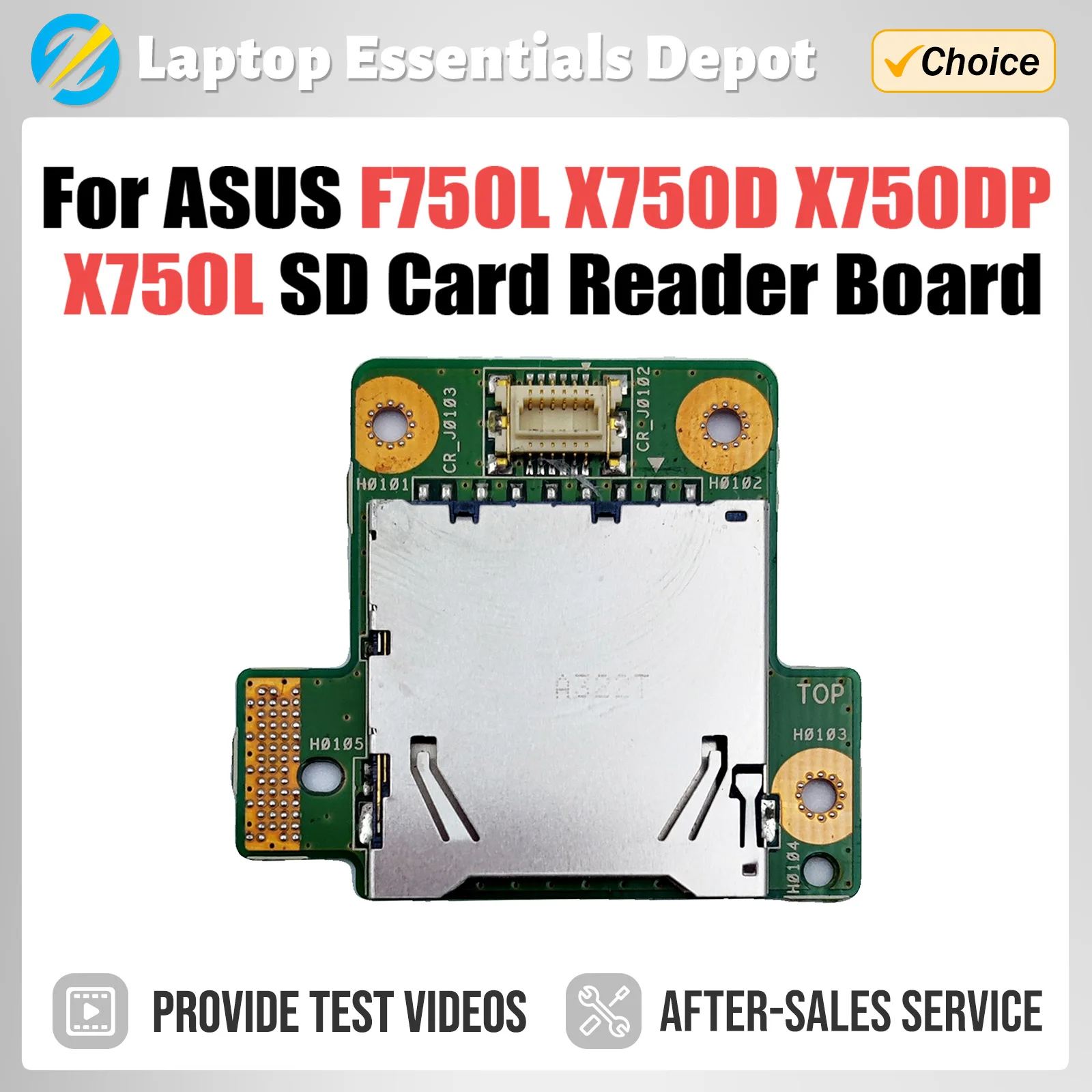 For Asus F750L X750D X750DP X750L SD Card Reader Board 69N0PJC10A01 60NB01X0-CR1000 Fast Ship