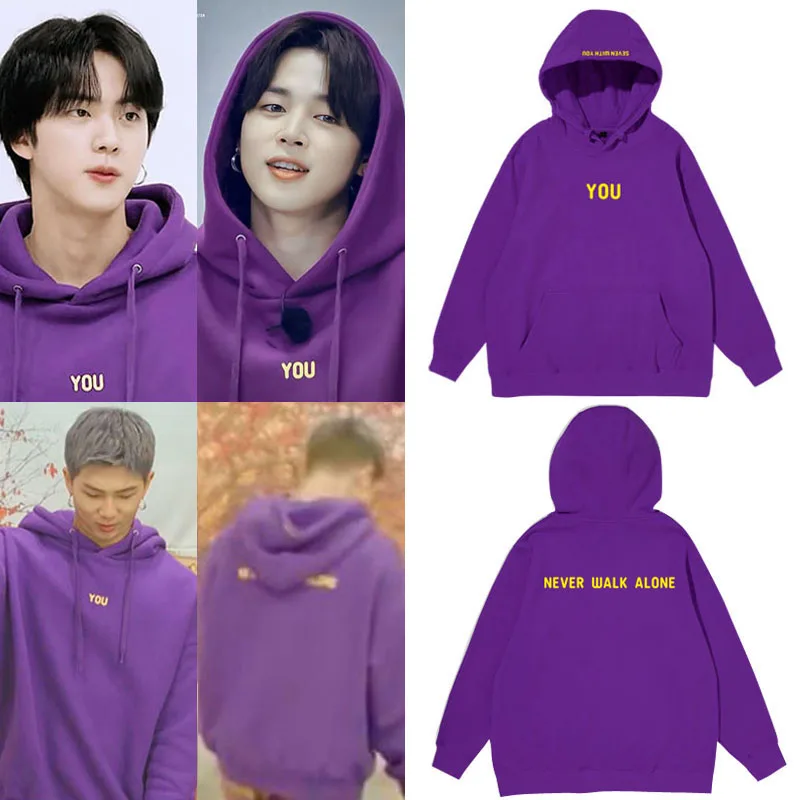 

Толстовка с капюшоном Jin Suga Jimin Fce на подкладке из чистого хлопка, свободного кроя, с принтом, повседневная, осенне-зимняя, мужская, в уличном стиле