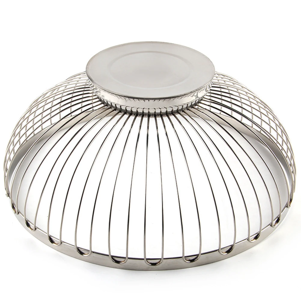 

Wire Fruit Basket Stainless Steel Bowl Silver Vegetable Washing Large Capacity Kitchen Living Room Decorative Storage Solution