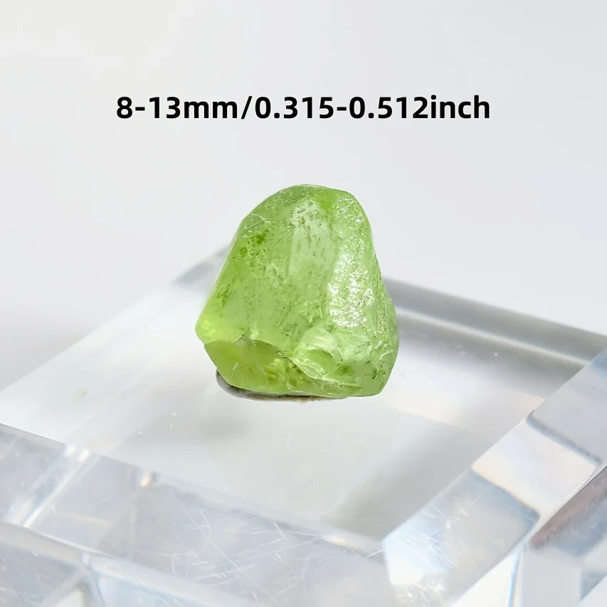 1pc/5pcs/22pcs Natural Peridot Green Apatite Raw Rough Gemstone Crystal, Green Phosphor Raw Stone, DIY Crystal, Home Decoration