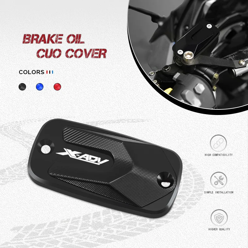 

XADV Motorcycle CNC Aluminum Front Brake Fluid Reservoir Fluid Tank Cover Cap For X-ADV750 xadv 2017-2022 2023 2024 2025