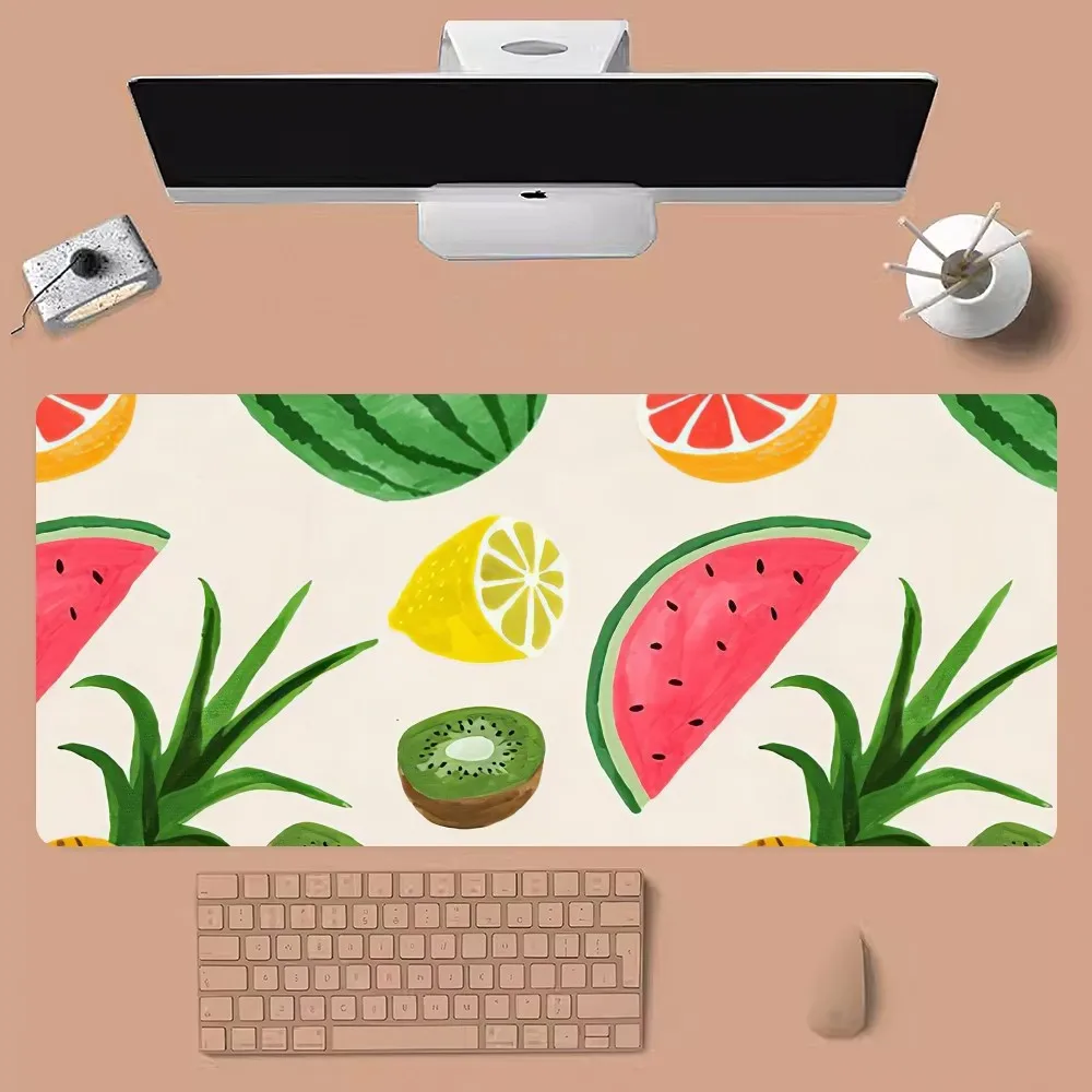 Cute Summer Fruit Watermelon Mousepad Large Gaming Compute Gamer PC Keyboard Mouse Mat