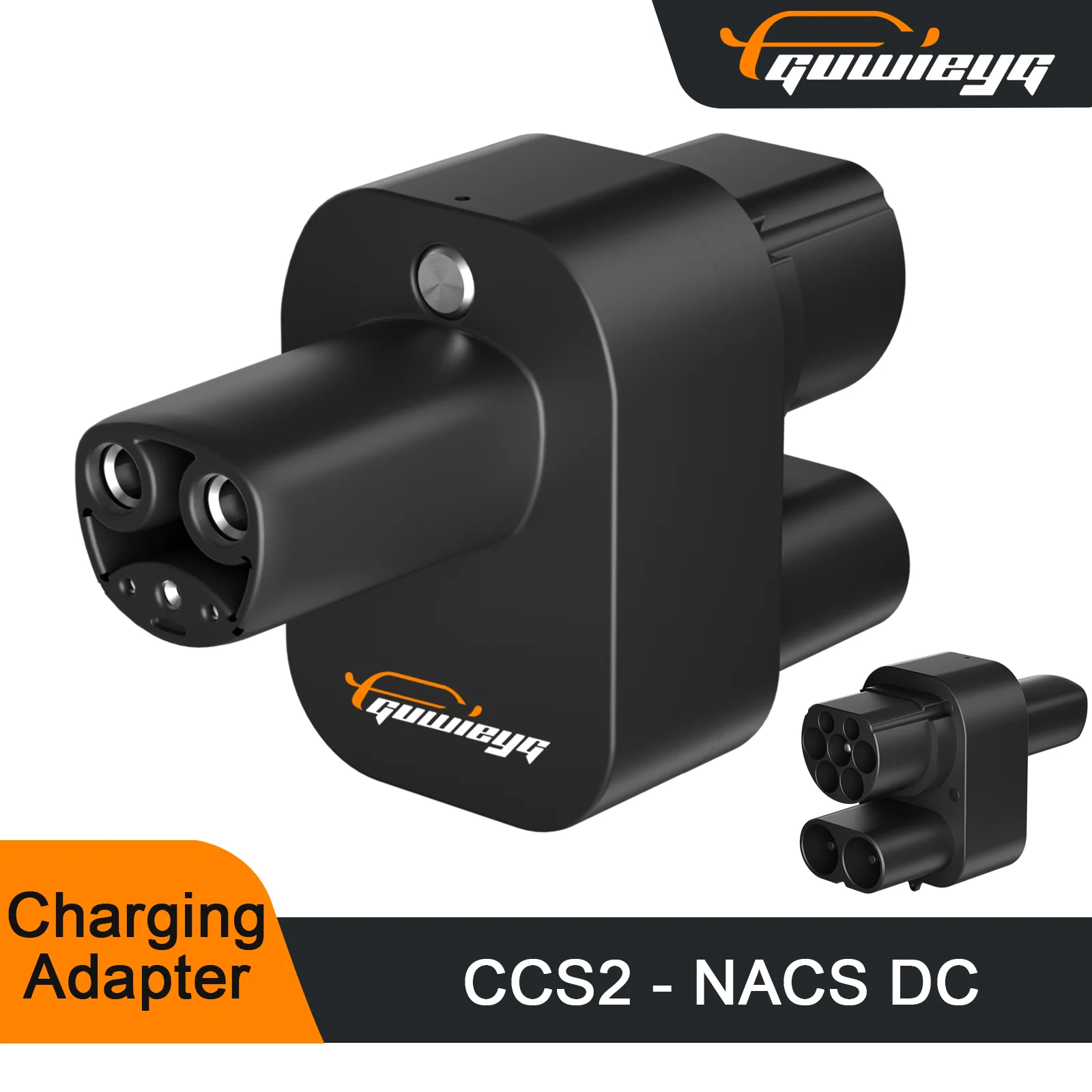 CCS2 to NACS EV Charger Adapter Compatible with NACS Cars 250A CCS2 Combo Convertor Fit for EV Portable Charger etc.