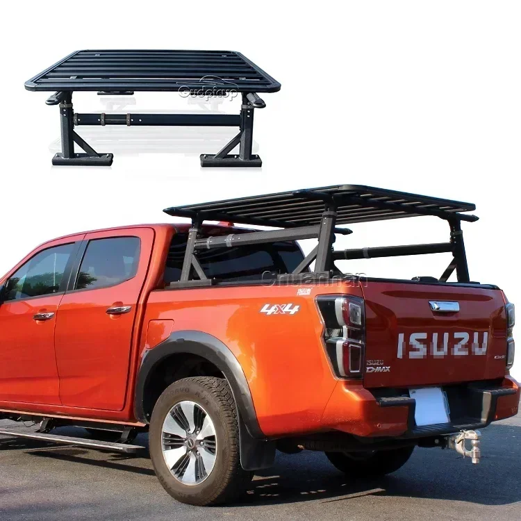 

Excellent Top QualityUniversal Aluminum Adjustable Roof Rack Platform Cross Bars Pickup Roll Bar For Jeep Wrangler Jk Roof Rack
