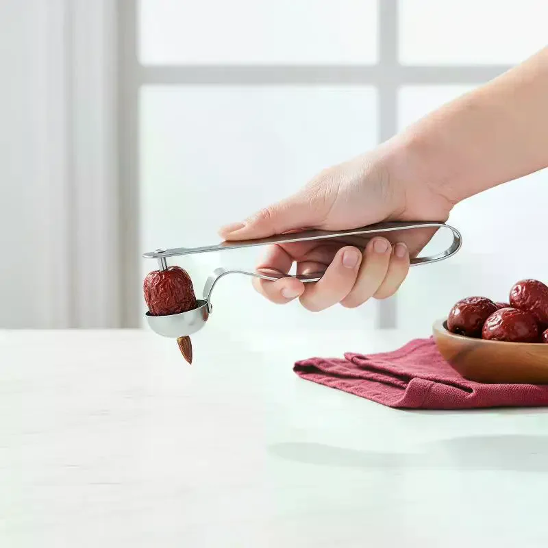 #@Stainless Steel Red Date Pitter Tool–Seed Corer Kitchen Gadget