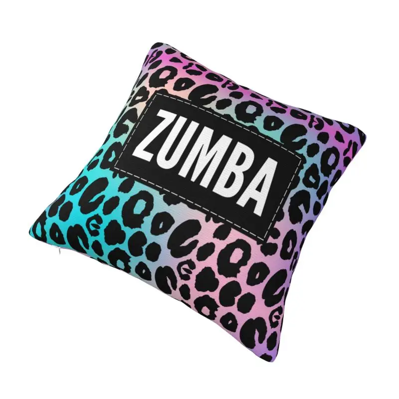 Custom Colourful Zumbas Dance Leopard Pillow Case Nordic Cushion Cover Velvet Pillowcase