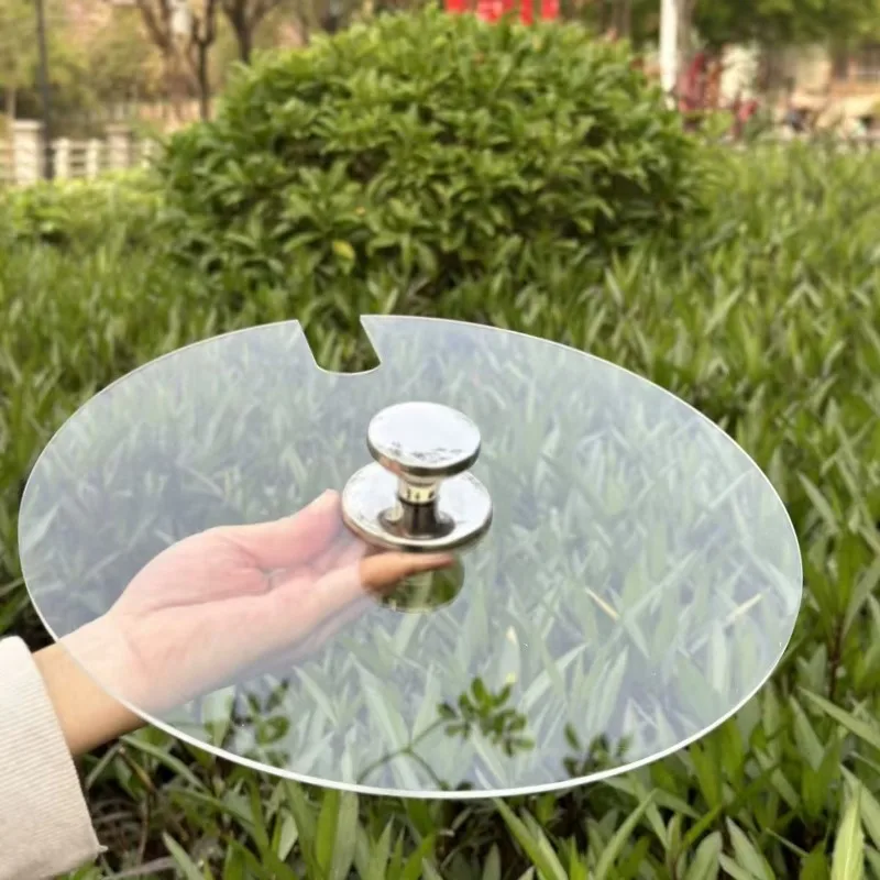 1pack Bucket Lid Large Bucket Sugar Water Lids Transparent Acrylic Plastic Round Laser-Cut Dustproof Lid with Handle