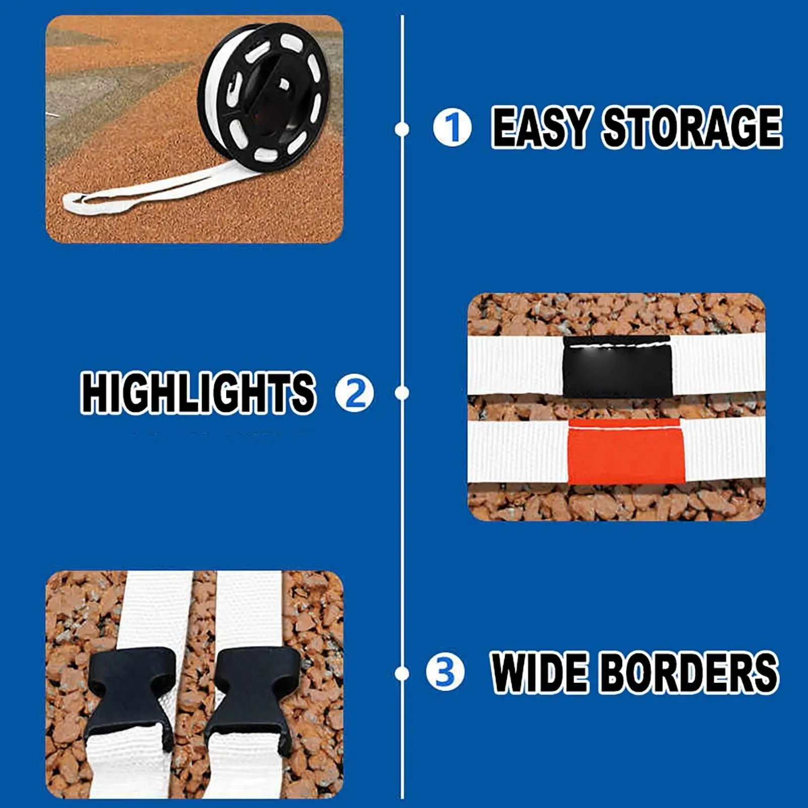 

Линии для бадминтона для тренировки травы, граничные маркеры 6,1x13,4 м, маркеры для тренировок суда, оборудование, аксессуары для тенниса