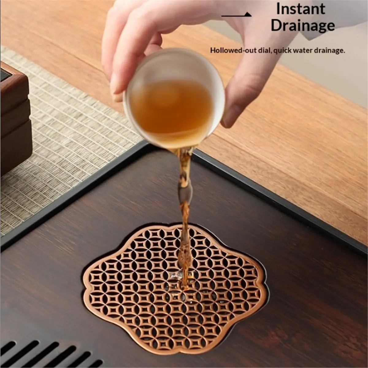 Tea Tray Home Small Water Storage Tea Platform Tea Set Tea Tray Tea Sea Dry Brewing Platform Tray