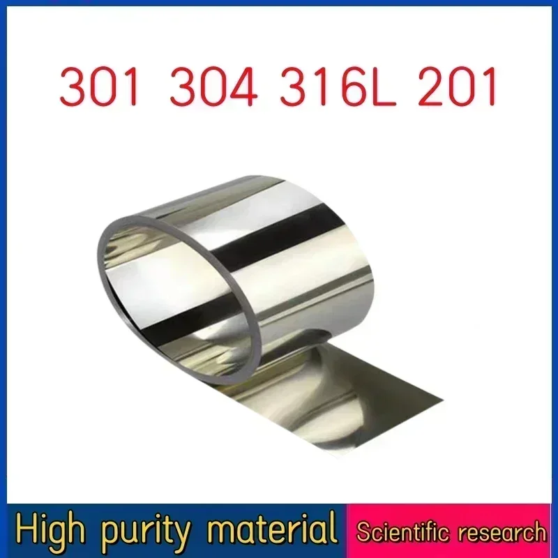 High quality stainless steel foil for scientific research 301 304 316L 201 can be customized to any size