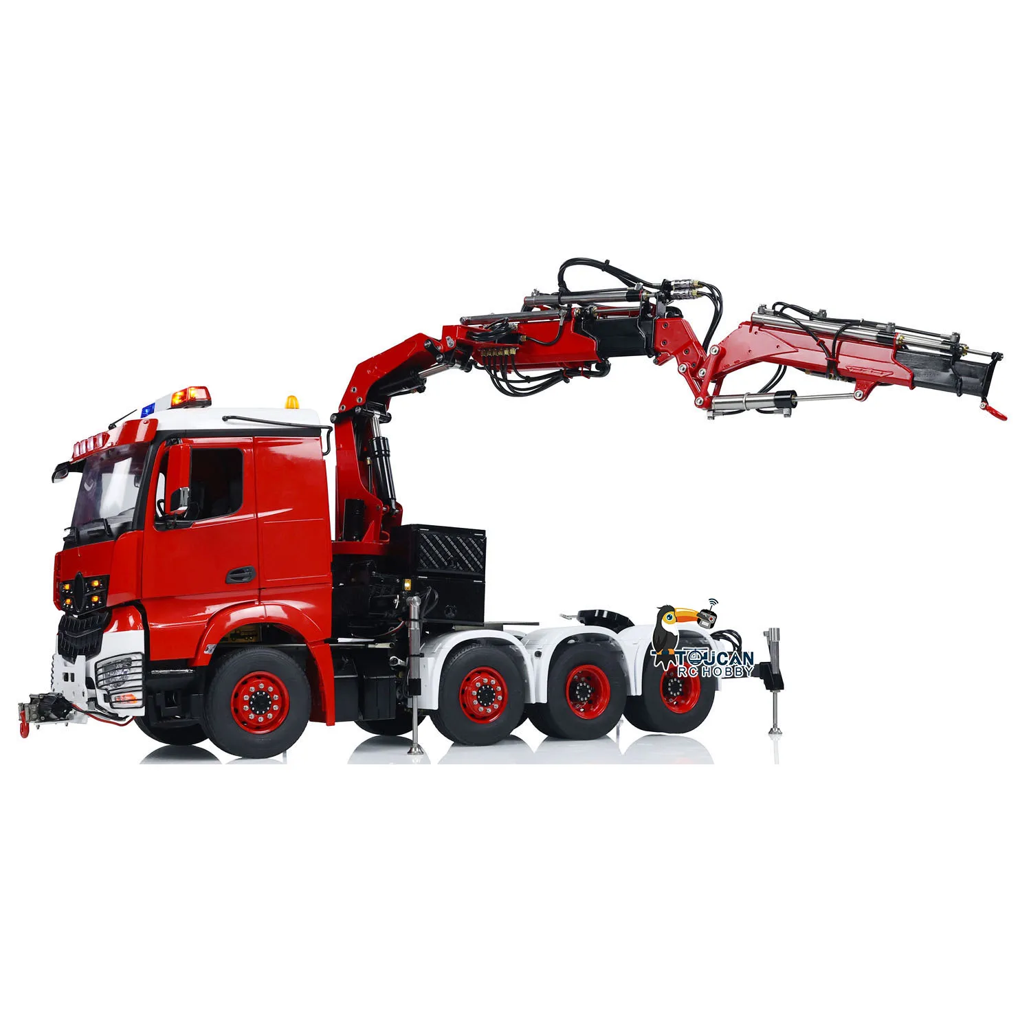 Toys LESU 8x8 1/14 RC Hydraulic Crane Tractor Truck Fly Jib DIY Painted Remote Control Finished Cars Vehicle Sound Model Gifts