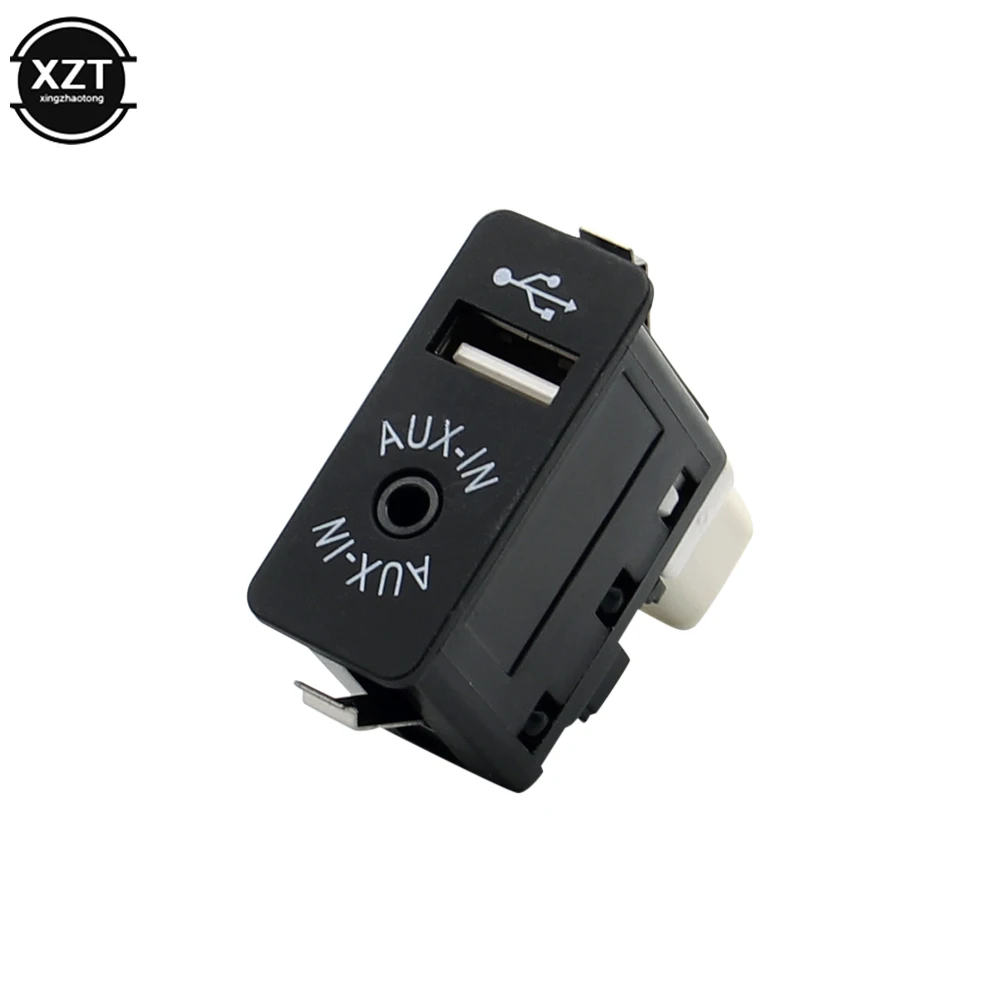 Car Replace Aux-in USB Panel Interface USB Socket for BMW E81 E87 E90 F10 F12 E70 X3 X4X5 X6 AUX USB Input Switch Radio Stereo