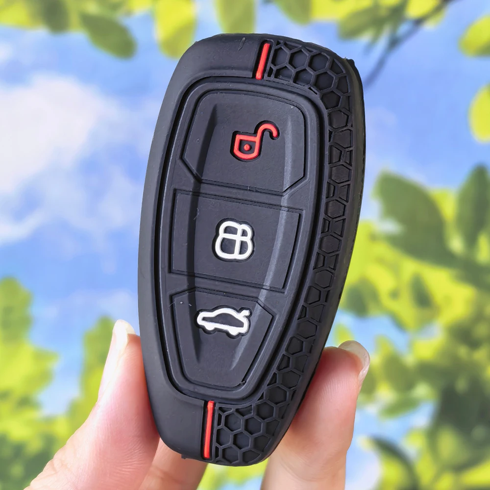 Honeycomb Pattern Key Cover For Ford ST Line Fiesta Focus Mondeo Ecosport Kuga Puma Edge Escape Anti‑Scratch Fob Case