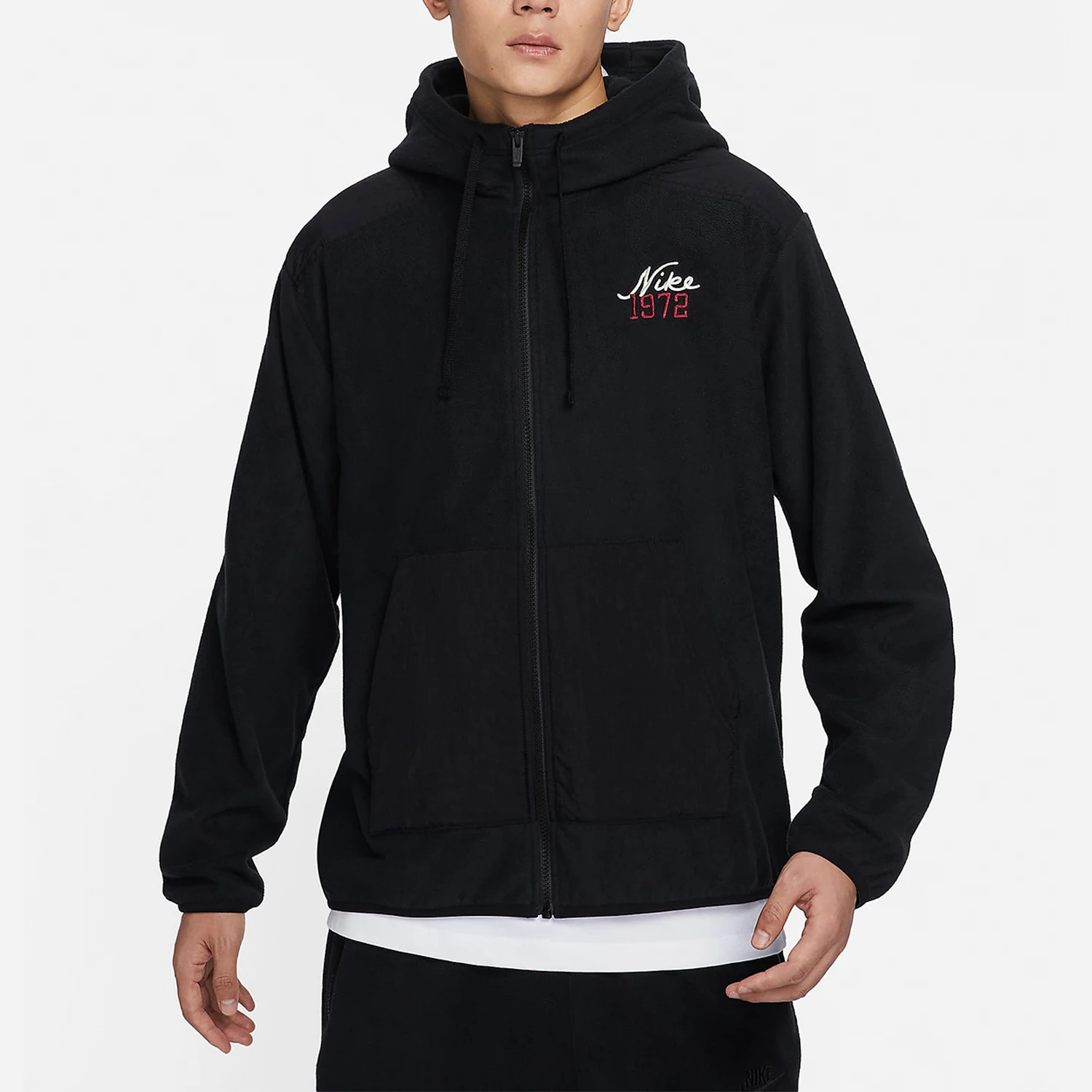 

Nike genuine 2023 Fall New Men's Fleece Hooded Sport Jacket FV8452-010